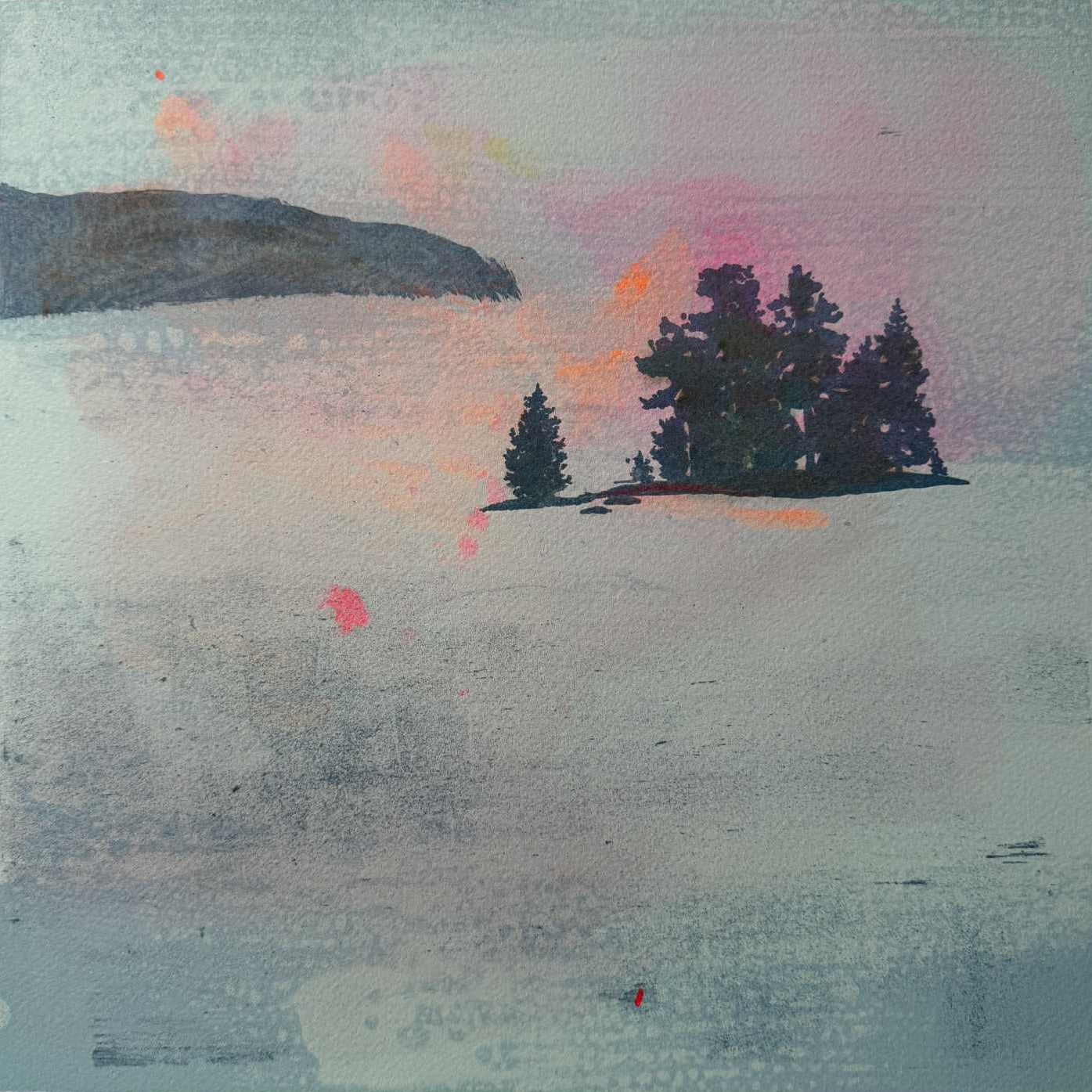 Holmen, håndkolorert