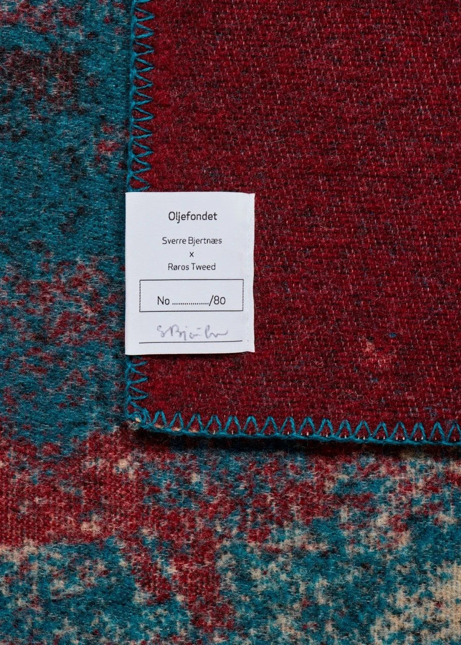 Oljefondet, pledd fra Røros Tweed / Sverre Bjertnæs