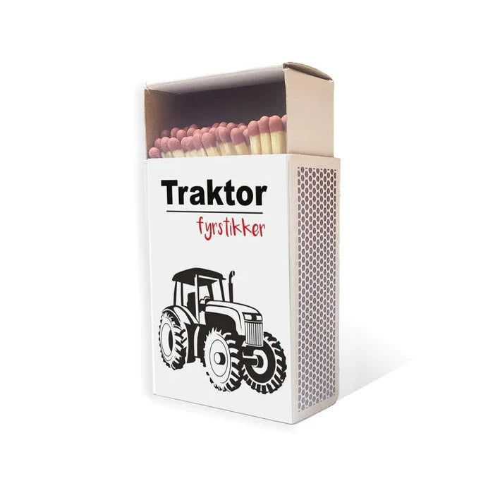 Fyrstikkeske: Traktor, mellomstor